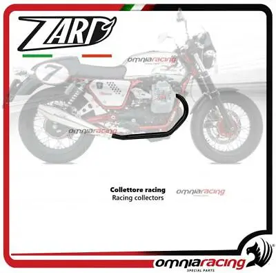 Zard Racing Collector In Black Steel For Moto Guzzi V7 Cafe Racer/classic 12>13 • $1091